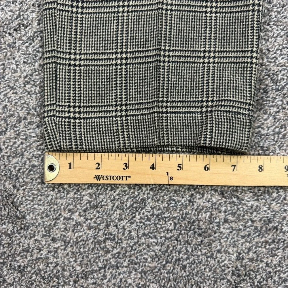 Todd Snyder Glen Plaid Wool Dress Pants Mens 32x30 Trousers Cream Black Check
